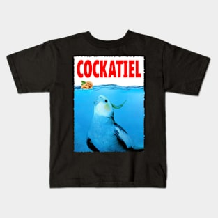 Cockatiel Crew Unique Tee Celebrating the Diversity of Pet Birds Kids T-Shirt